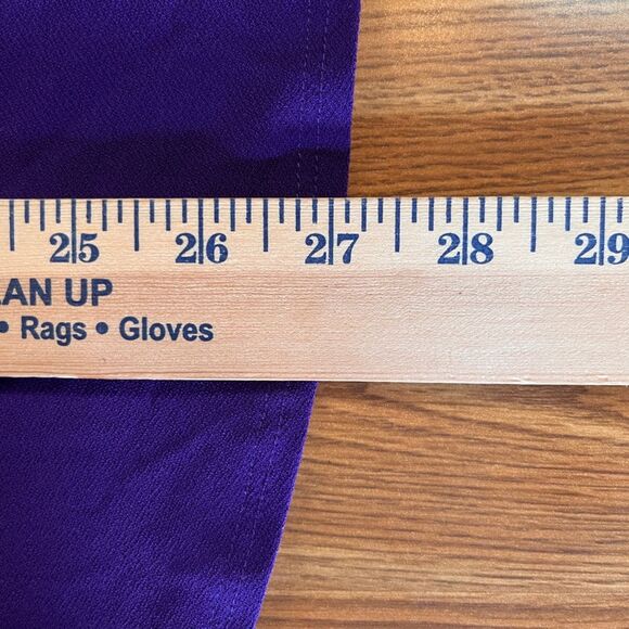 Purple Grommet Neckline Short Sleeve Top - Picture 8 of 8